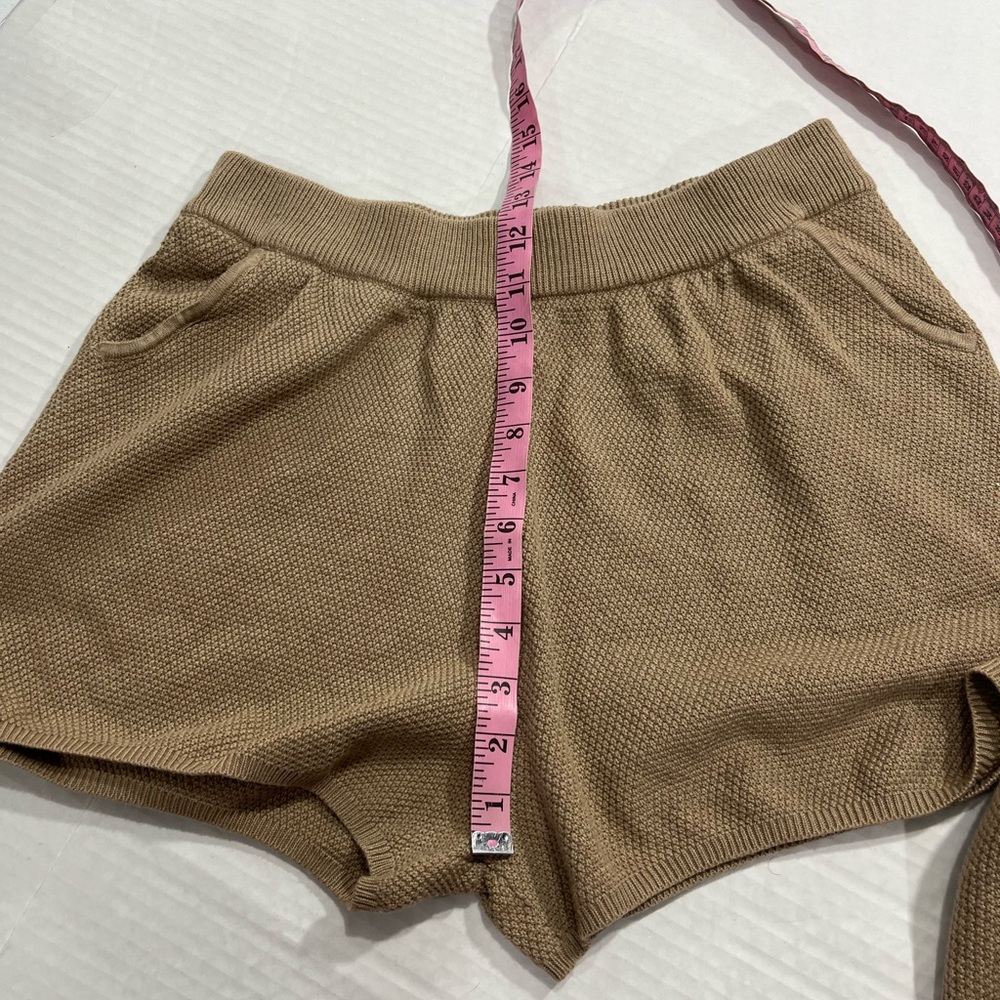 LILLUSORY WAFFLE KNIT 2 PIECE SHORT SET IN BROWN - Picture 13 of 16